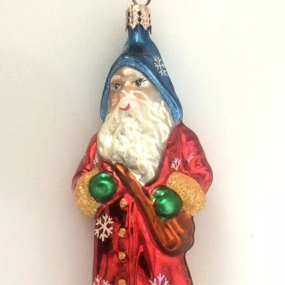 NEW! Authentic Christopher Radko Stylish SANTA MAGICIAN MAG Rare Glass Ornament - Picture 6 of 9